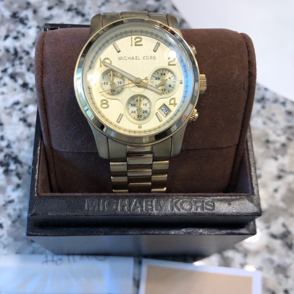 Michael Kors Women's Runway Gold-Tone Watch MK5055